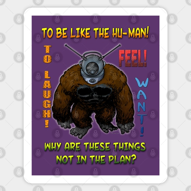 Ro-Man (with quote) Sticker by marlowinc